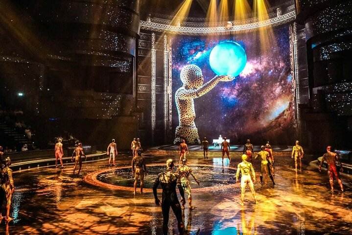 Experience a stunning blend of creativity and artistry at La Perle where jaw-dropping performances and an innovative water stage create unforgettable moments for all.